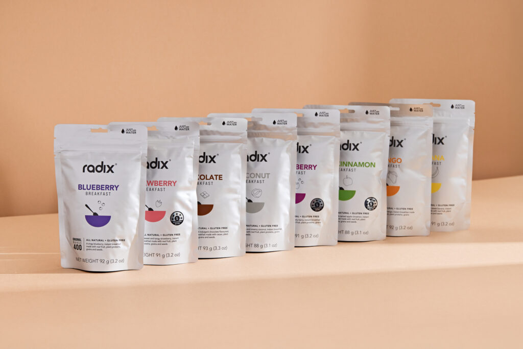 The Radix breakfast range